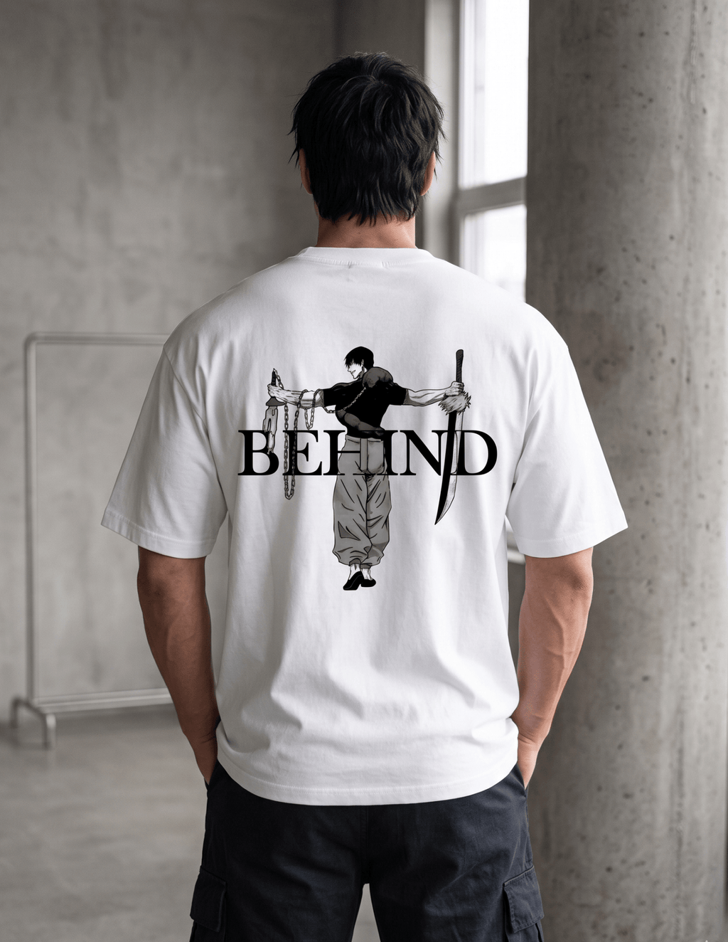 Behind Oversized Tee | Jujutsu Kaisen - SyntaXwear