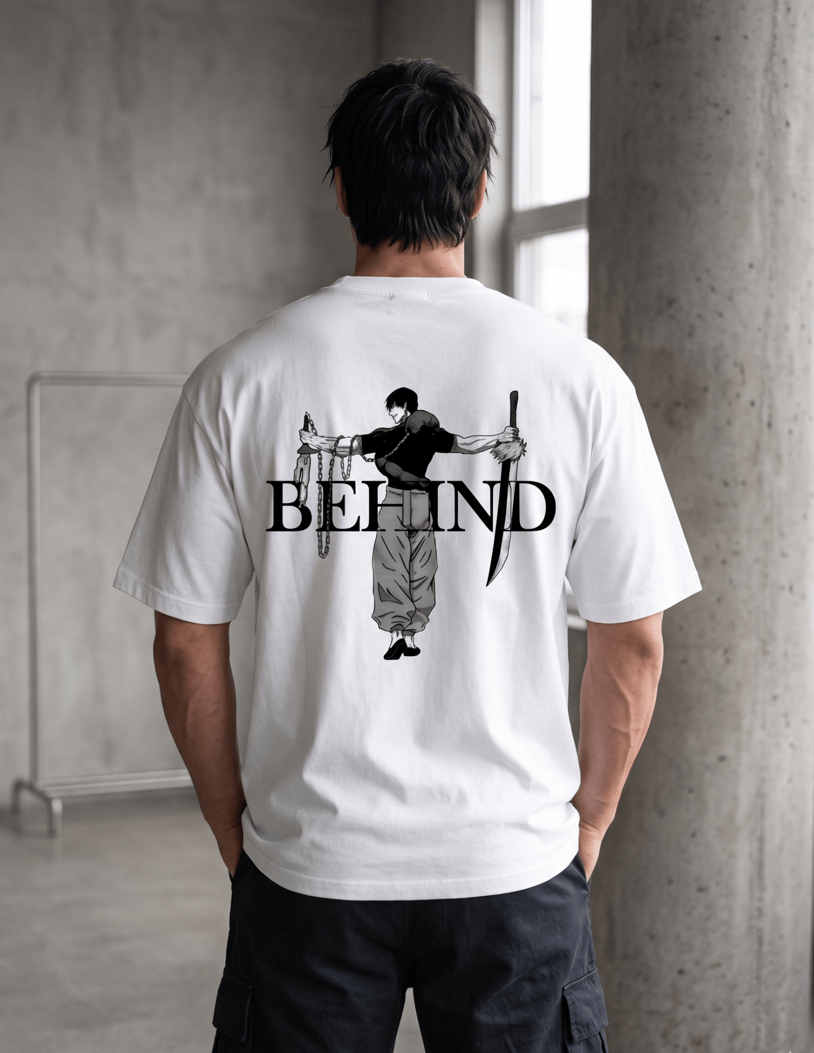 Behind Oversized Tee | Jujutsu Kaisen - SyntaXwear