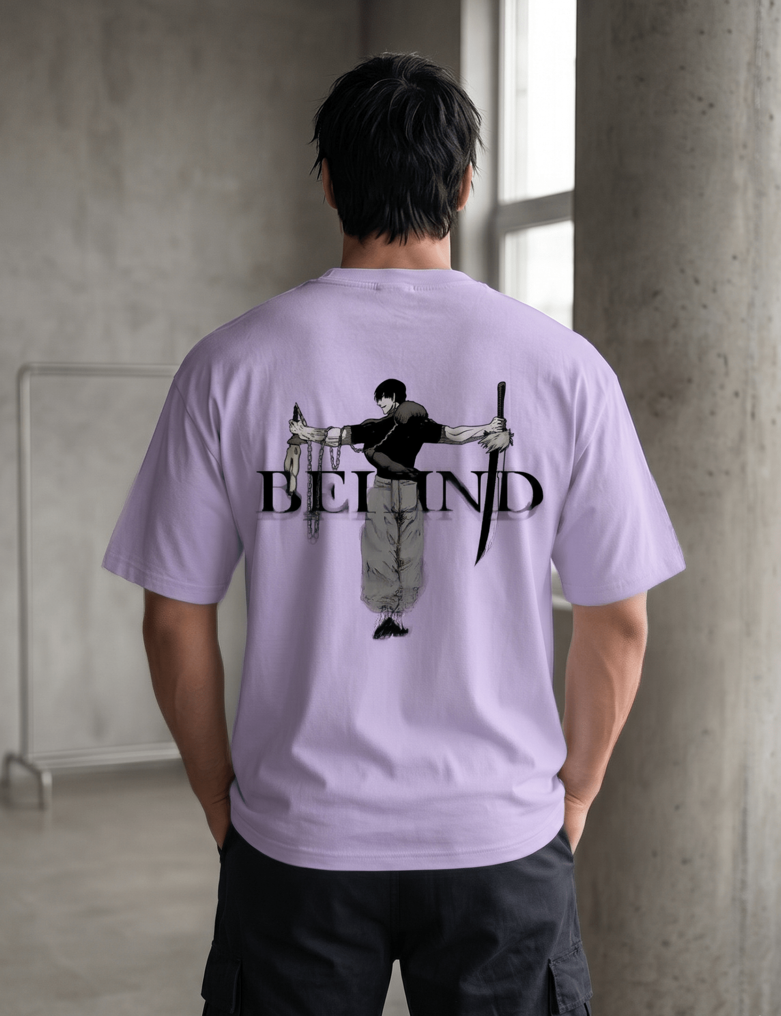 Behind Oversized Tee | Jujutsu Kaisen - SyntaXwear