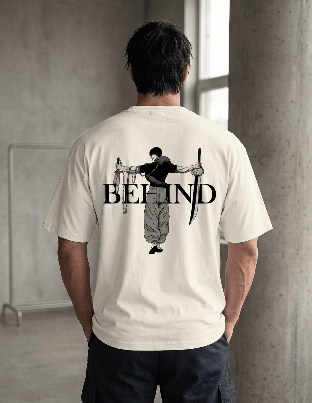 Behind Oversized Tee | Jujutsu Kaisen - SyntaXwear
