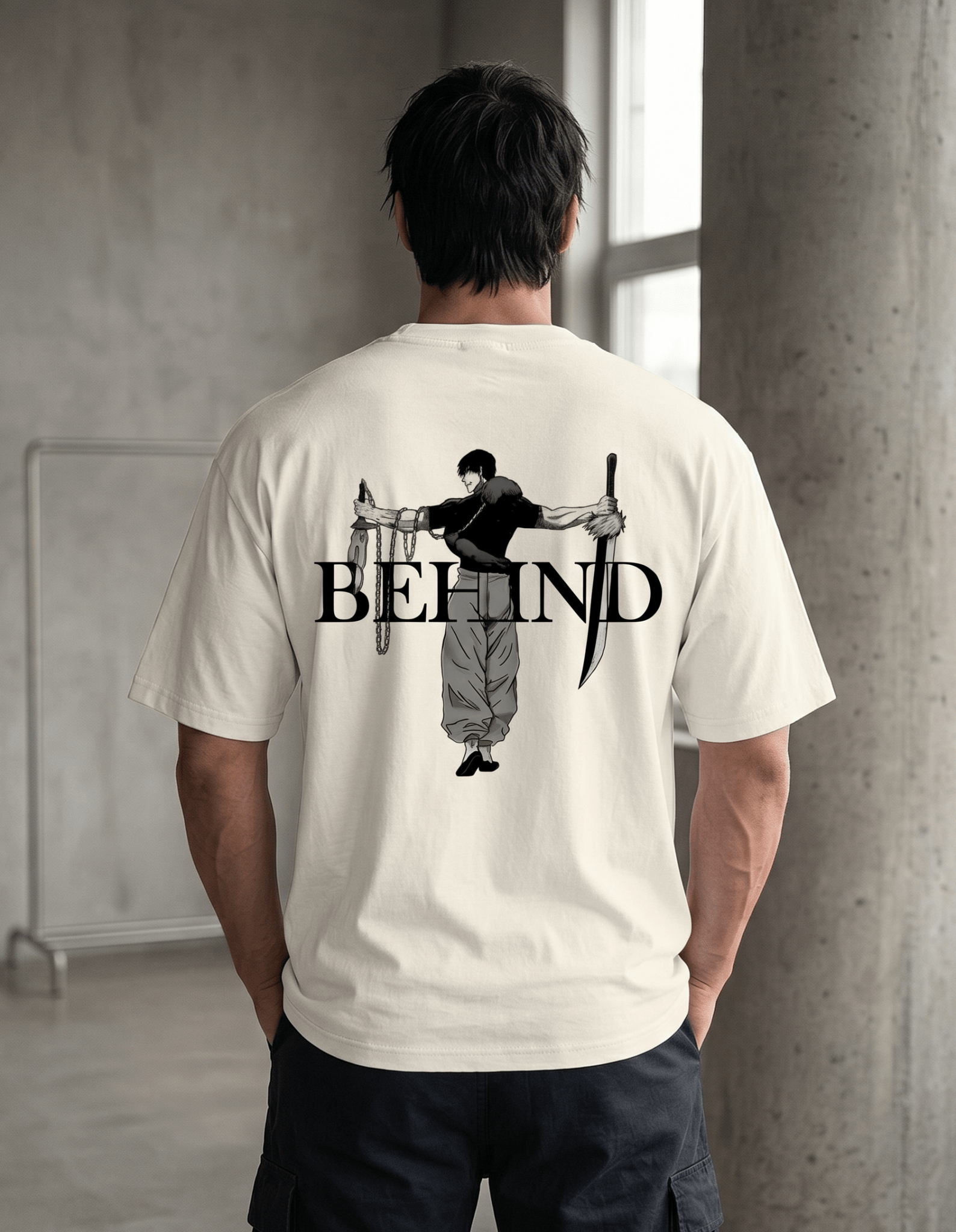 Behind Oversized Tee | Jujutsu Kaisen - SyntaXwear