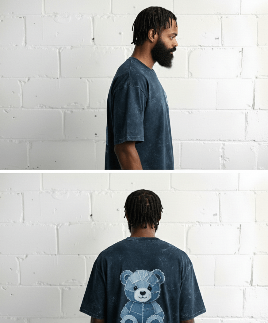 Frozen Teddy Oversized Tee - SyntaXwear