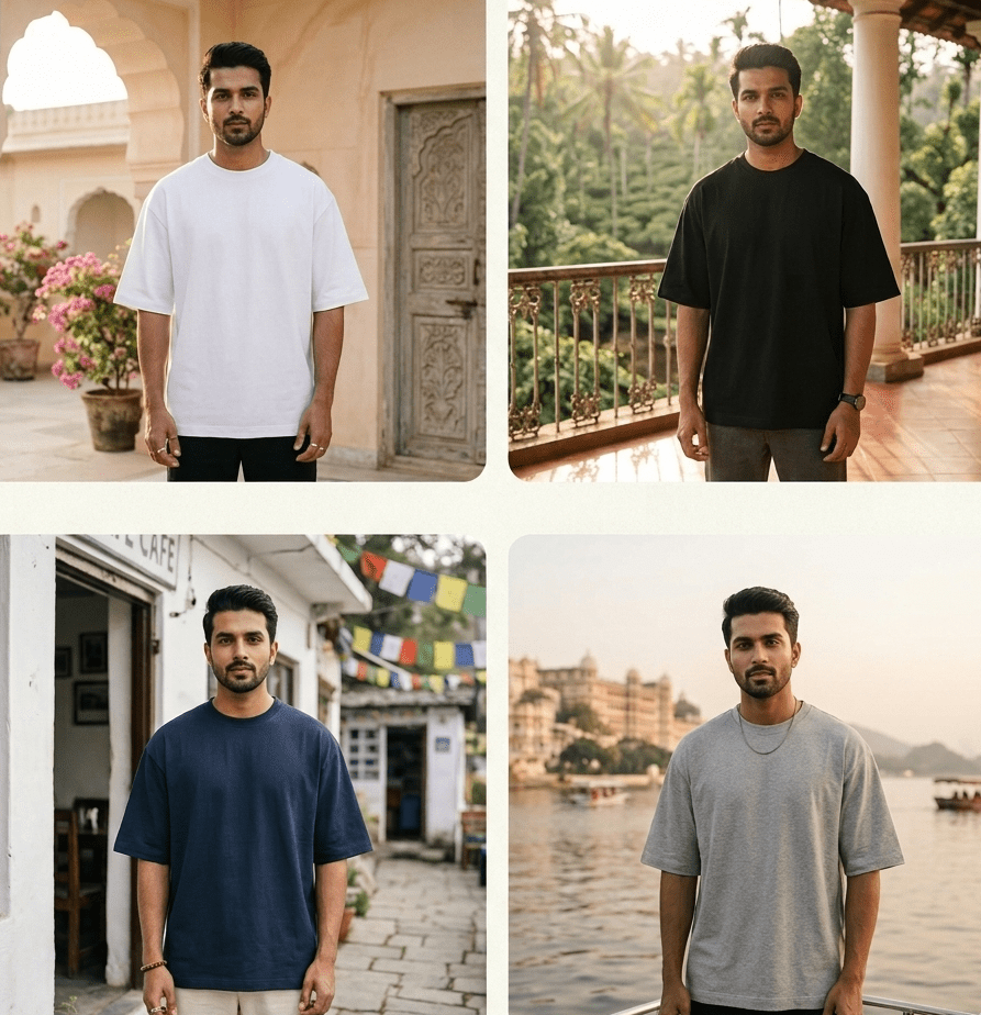 Hanuman: Divine Strength Oversized Tee - SyntaXwear