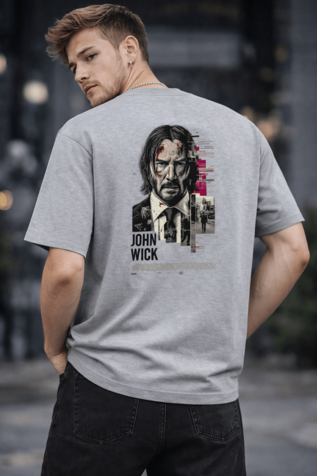 John Wick Oversized T-Shirt - SyntaXwear