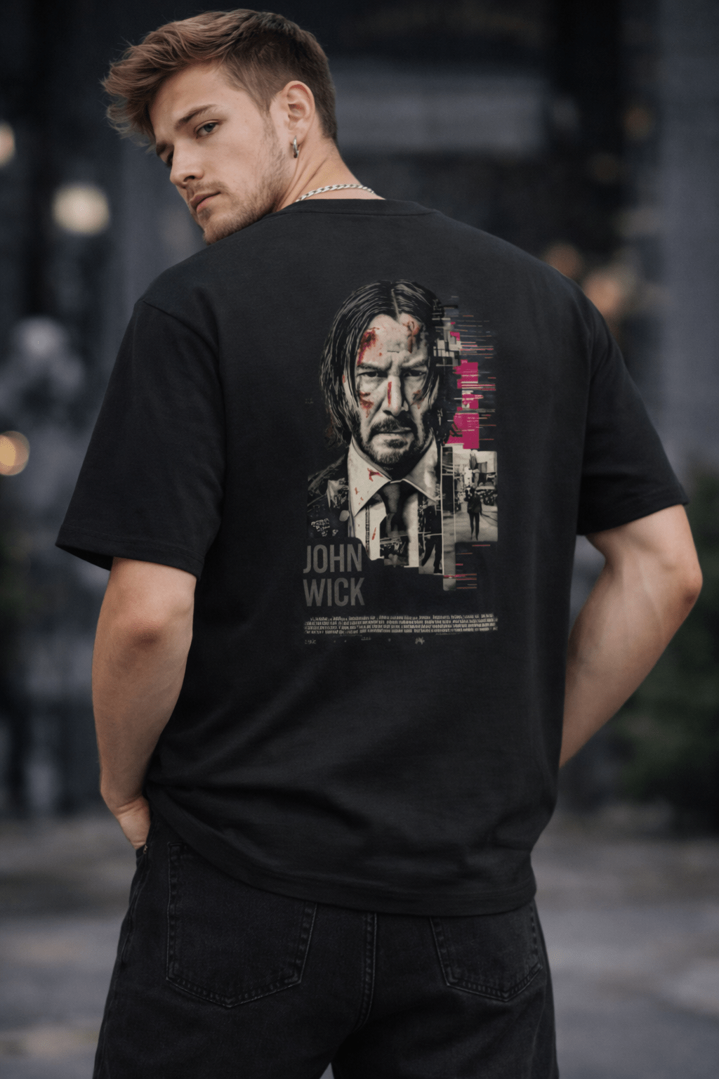 John Wick Oversized T-Shirt - SyntaXwear