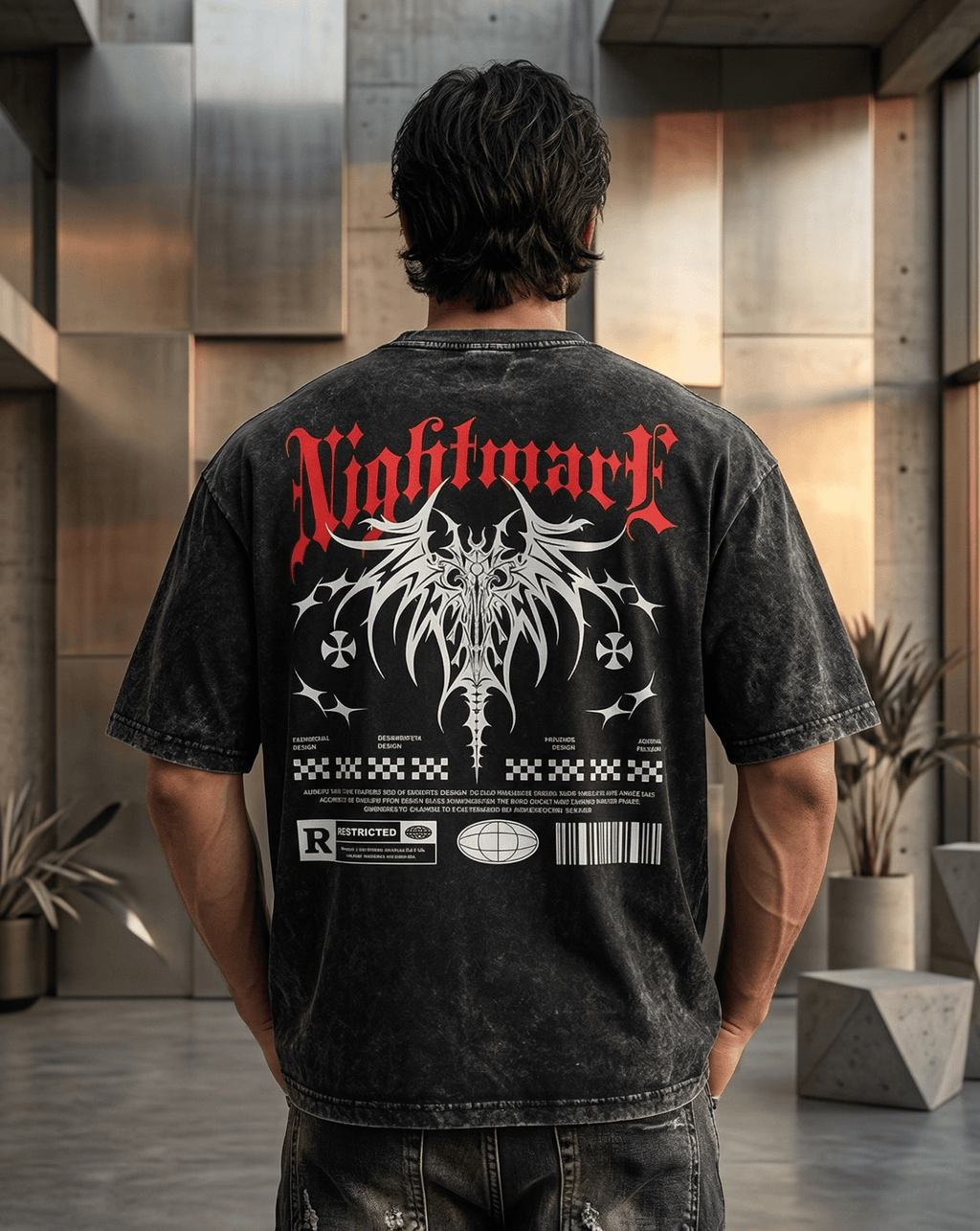 "Nightmare Oversized" T-Shirt - SyntaXwear