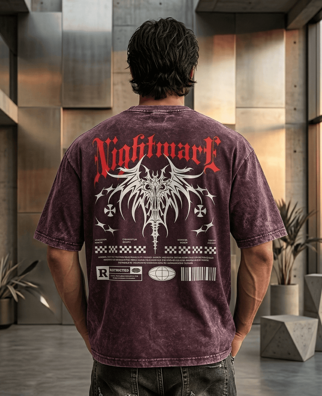 "Nightmare Oversized" T-Shirt - SyntaXwear