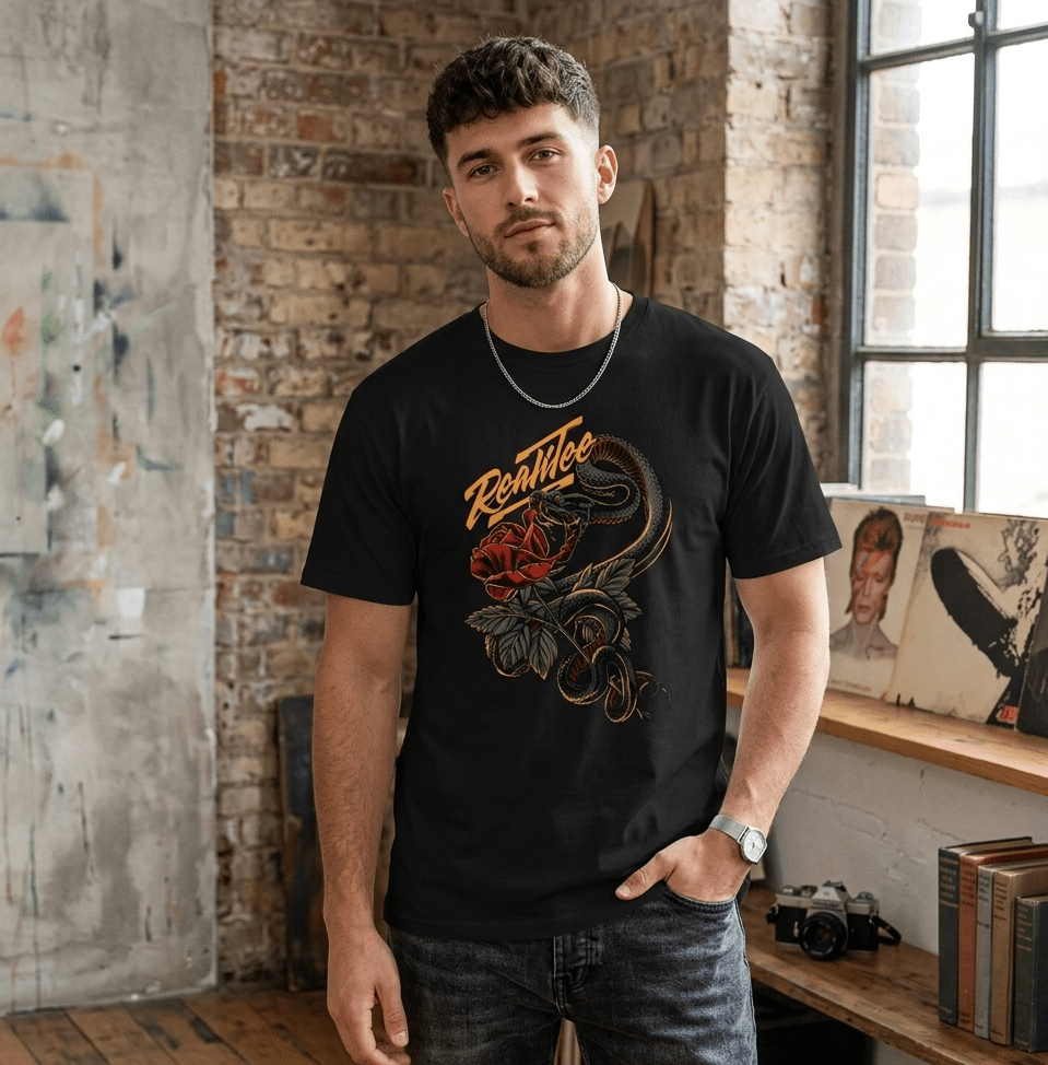 Serpent Rose Unisex Tee - SyntaXwear