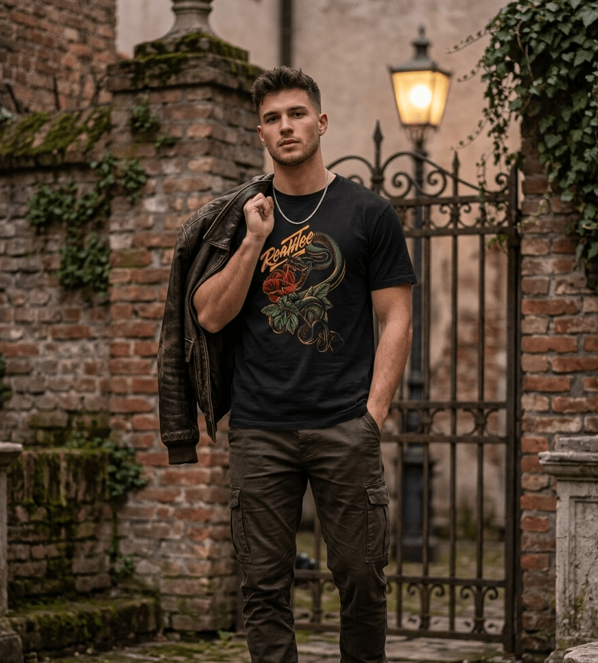 Serpent Rose Unisex Tee - SyntaXwear
