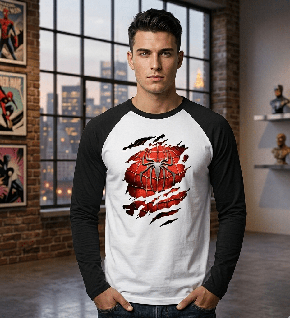 Spider - Man Raglan T-Shirt - SyntaXwear
