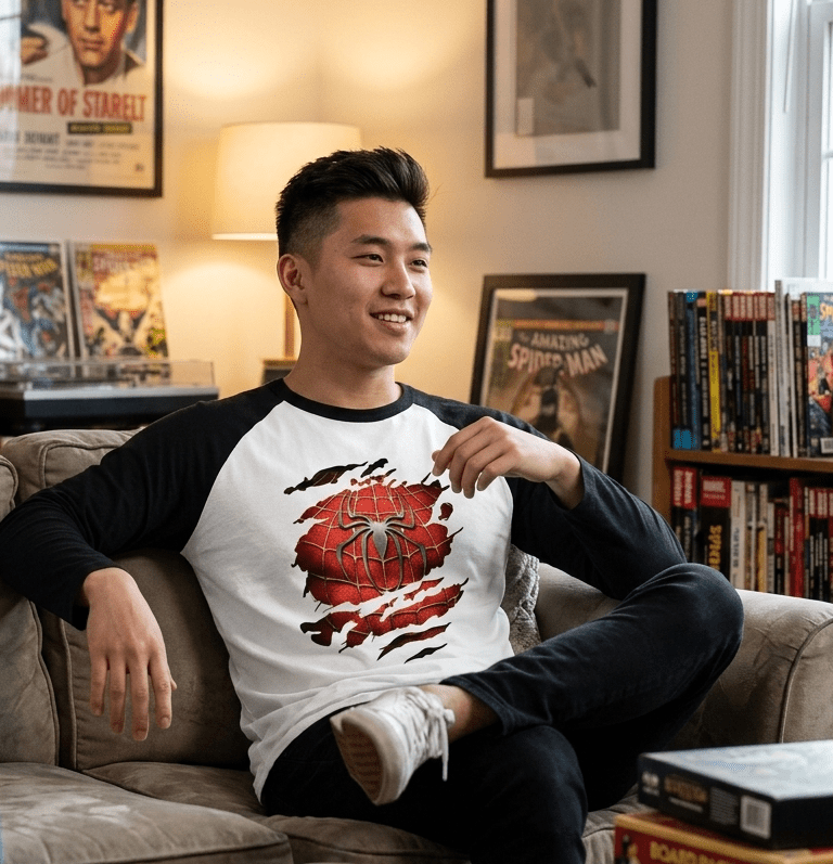 Spider - Man Raglan T-Shirt - SyntaXwear
