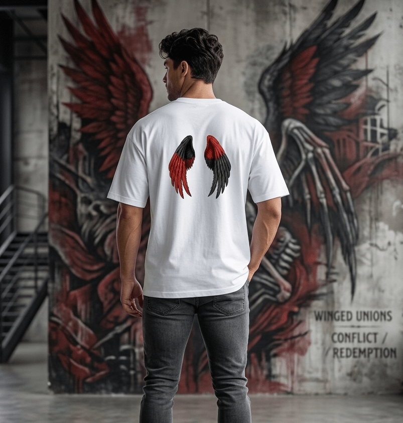 Sword & Wings Oversized T-Shirt - SyntaXwear