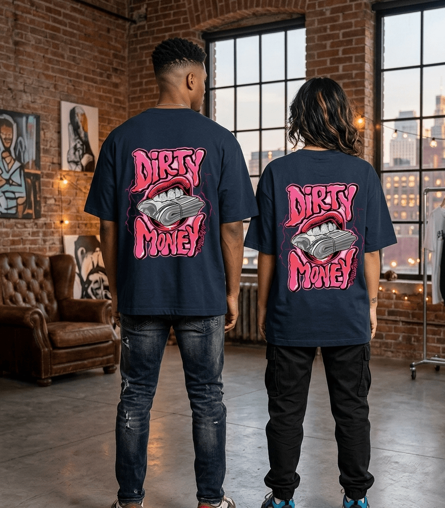 The "Dirty Money" Oversized Unisex Tee - SyntaXwear