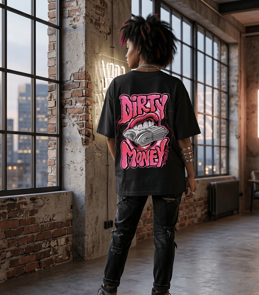 The "Dirty Money" Oversized Unisex Tee - SyntaXwear