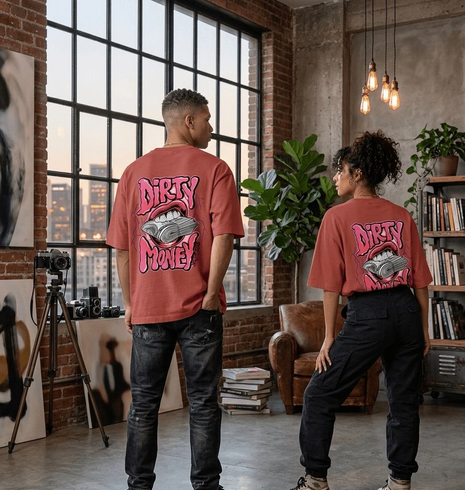 The "Dirty Money" Oversized Unisex Tee - SyntaXwear