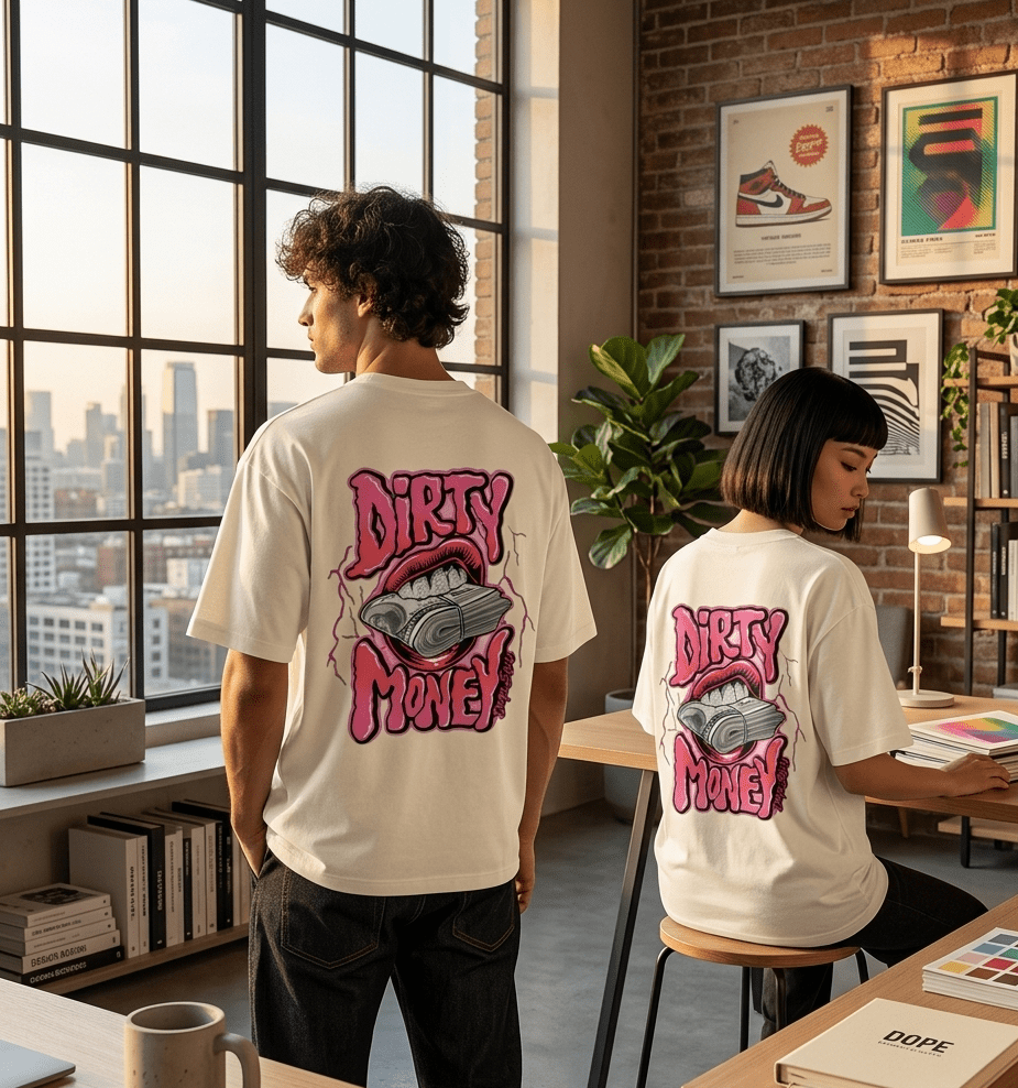 The "Dirty Money" Oversized Unisex Tee - SyntaXwear