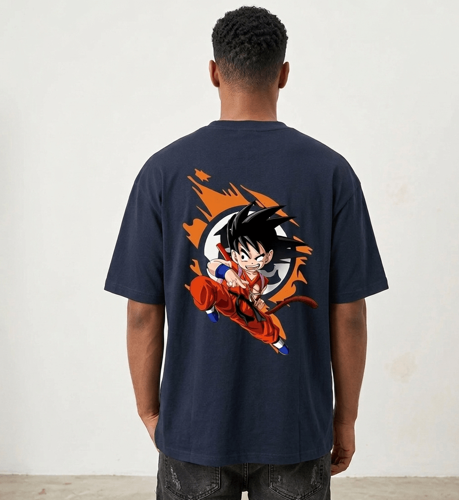 The Origin Saiyan Unisex Oversized Tee - SyntaXwear