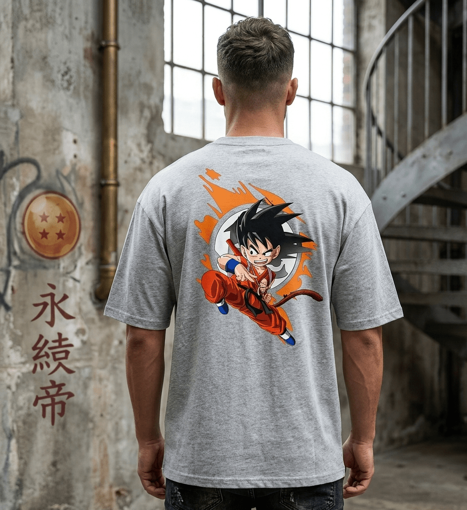 The Origin Saiyan Unisex Oversized Tee - SyntaXwear
