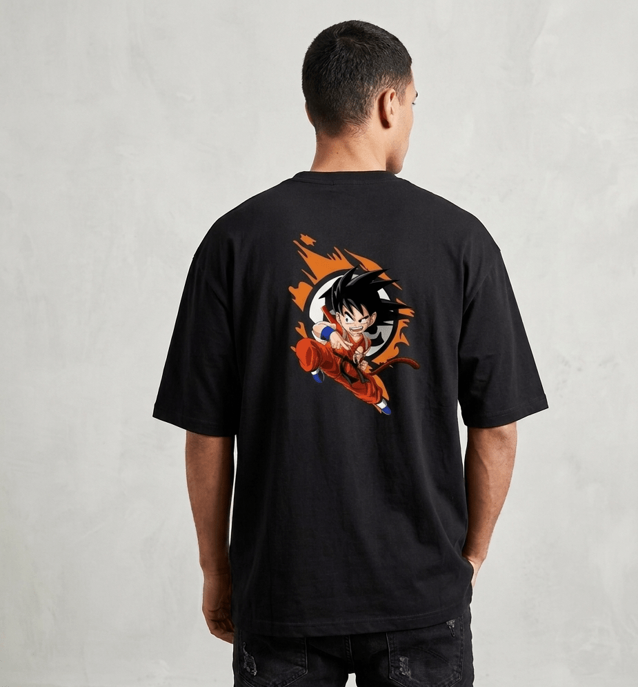 The Origin Saiyan Unisex Oversized Tee - SyntaXwear